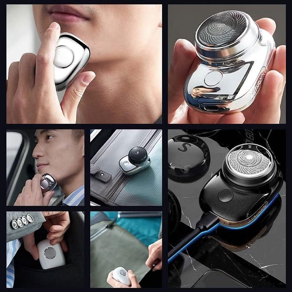 Mini Portable Electric Shaver – USB Rechargeable Wet & Waterproof Dry Razor